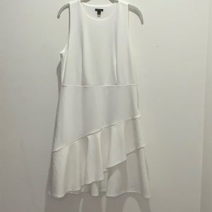 Ann Taylor Flounce Sleeveless Dress